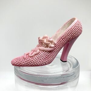 Collectible Miniature Victorian Pink Shoe Decoration